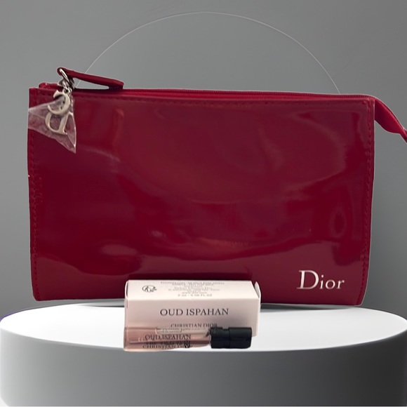 Dior Makeup Dior Beauty Bag Red Silver And Oud Ispahan Poshmark